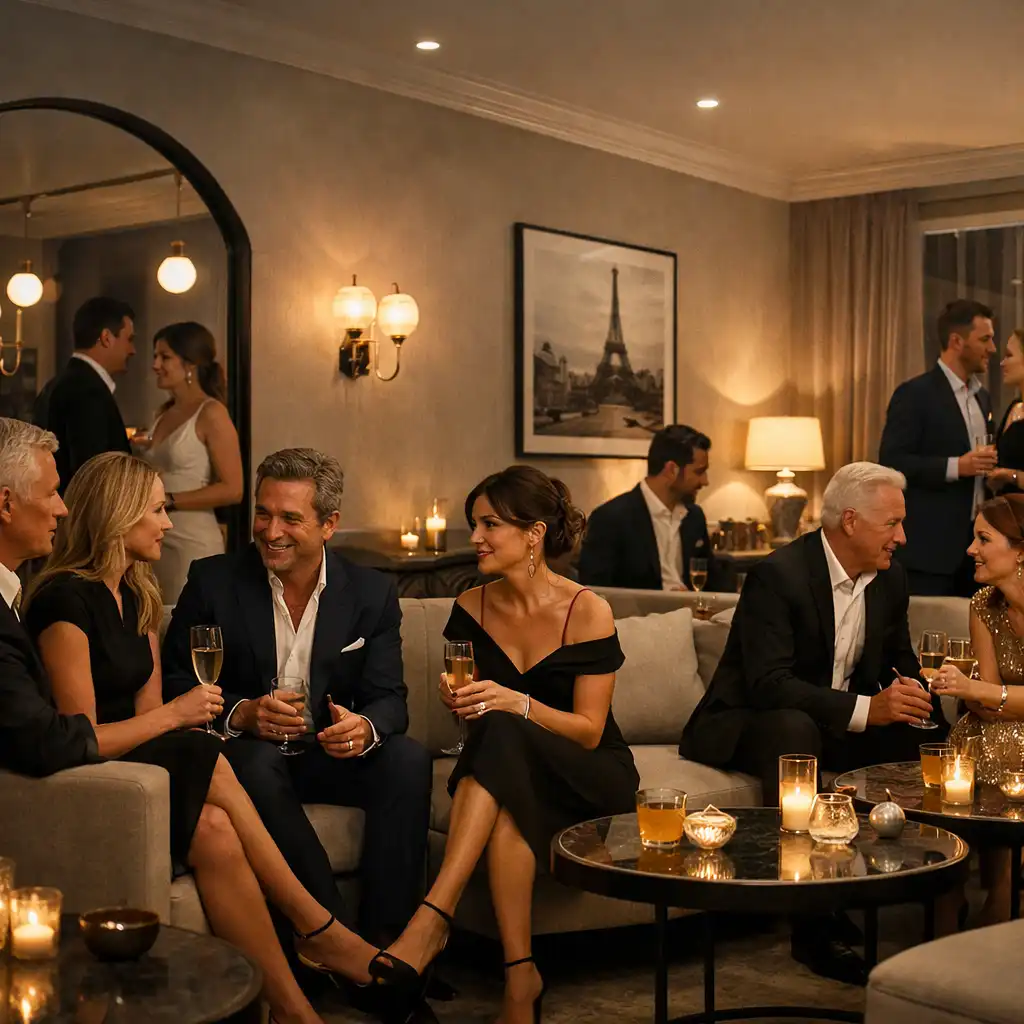 Ambiance feutrée d’un événement privé CERCLE PRIVÉ FR