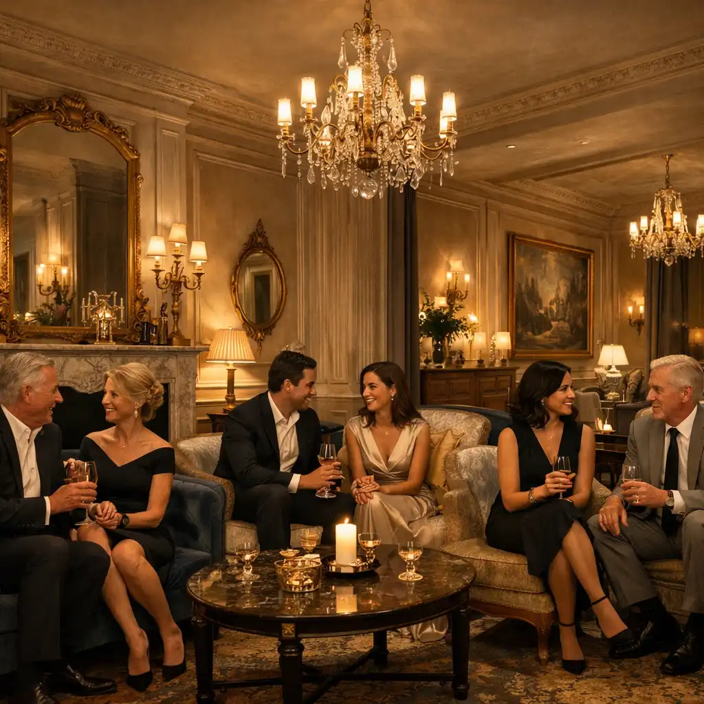 Salon privé élégant préparé pour une expérience CERCLE PRIVÉ FR