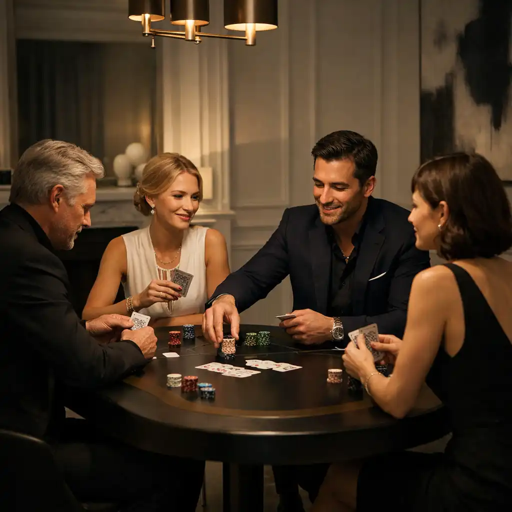 Soirée poker privée dans un cadre élégant