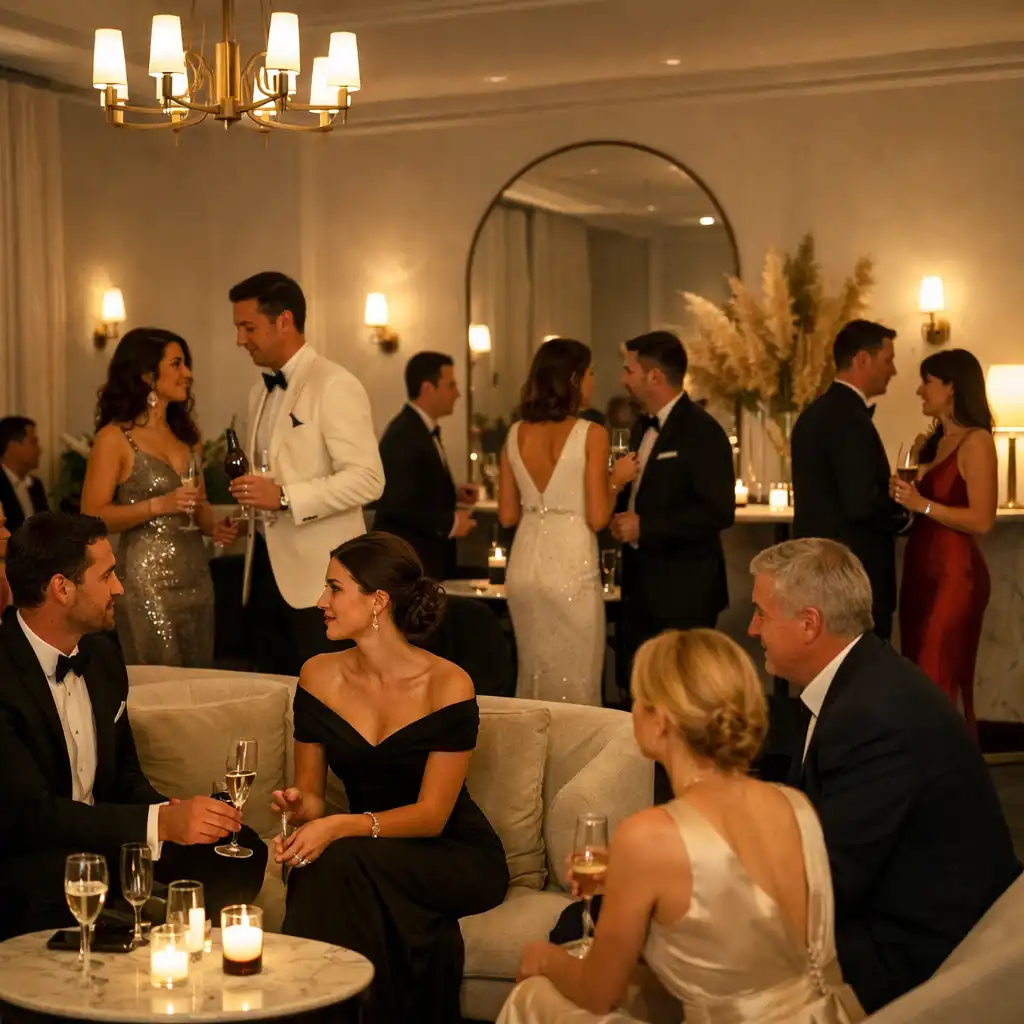 Soirée à thème chic dans un cadre feutré
